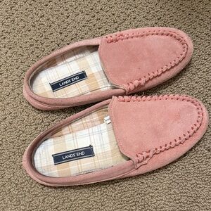 Lands' End Dusty Pink Slippers